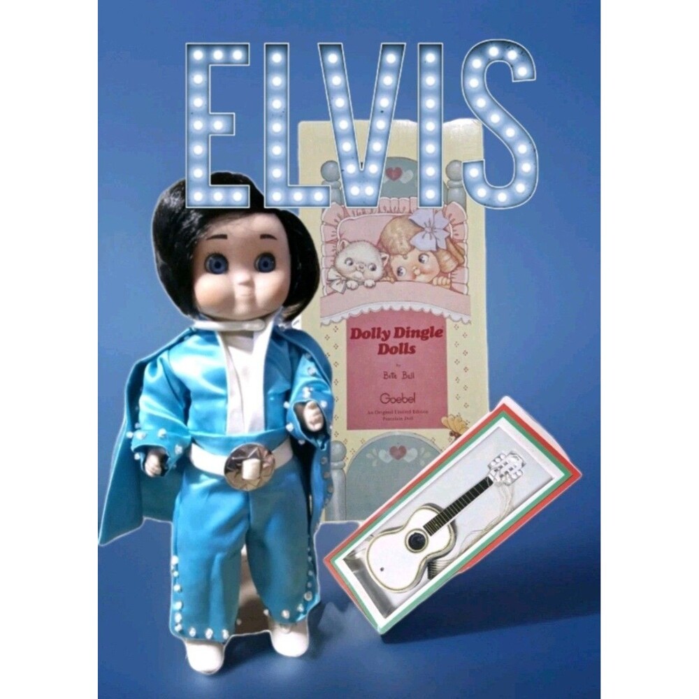 ELVIS 🎵 Goebel DOLLY DINGLE DOLL Bette Ball Ltd NEW in Box PORCELAIN #44/1000